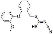 [2-(2-METHOXYPHENOXY)PHENYL]METHYL-CYANOCARBONIMIDODITHIOATE 结构式