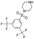 1-(3,5-Bis-trifluoromethyl-benzenesulfonyl)-piperazine 结构式