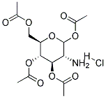 1,3,4,6-Tetra-o-acetyl-2-amino-2-desoxy-D-glucopyranose hydrochloride 结构式