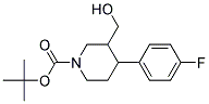 1-BOC-3-HYDROXYMETHYL-4-(4-FLUOROPHENYL)-PIPERIDINE
 结构式