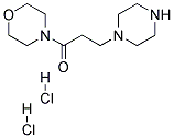 1-MORPHOLIN-4-YL-3-PIPERAZIN-1-YL-PROPAN-1-ONE DIHYDROCHLORIDE
 结构式