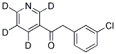 2-(3-CHLOROPHENYL)-1-(3-PYRIDINYL-D4)-1-ETHANONE 结构式