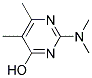2-DIMETHYLAMINO-4-HYDROXY-5,6-DIMETHYL PYRIMIDINE 结构式
