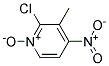 3-甲基-4-硝基-2-氯吡啶 N-氧化物 结构式