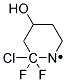 2-CHLORO-2,2-DIFLUORO-1-(4-HYDROXYPIPERIDINO)- 结构式