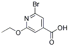 2-BROMO-6-ETHOXYPYRIDINE-4-CARBOXYLIC ACID 结构式