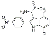 2-AMINO-2-(4,7-DICHLORO-2-(4-NITROPHENYL)-1H-INDOL-3-YL)ACETIC ACID 结构式