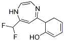 2,3-DIHYDRO-2-[7-(DIFLUOROMETHYL)-1H-1,4-DIAZEPIN-5-YL]PHENOL 结构式