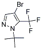 1-叔丁基-4-溴-5-三氟甲基-1H-吡唑 结构式
