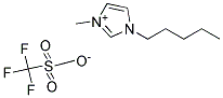 1-戊基-3-甲基咪唑三氟甲烷磺酸盐 结构式