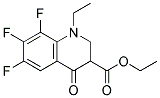 1-Ethyl-6,7,8-trifluoro-2,4-dihydro-4-oxo-3-quinolinecarboxylic acid ethylester 结构式