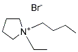 1-BUTYL-1-ETHYLPYRROLIDINIUM BROMIDE 结构式