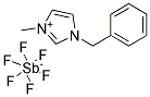 1-BENZYL-3-METHYLIMIDAZOLIUM HEXAFLUOROANTIMONATE 结构式