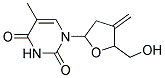 1-(TETRAHYDRO-5-(HYDROXYMETHYL)-4-METHYLENEFURAN-2-YL)-5-METHYLPYRIMIDINE-2,4(1H,3H)-DIONE 结构式