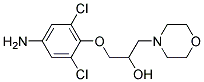 1-(4-AMINO-2,6-DICHLOROPHENOXY)-3-MORPHOLINOPROPAN-2-OL 结构式