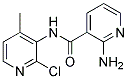 2-氨基-N-(4-甲基-2-氯吡啶-3-基)吡啶-3-甲酰胺 结构式