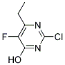 6-乙基-4-羟基-5-氟-2-氯嘧啶 结构式