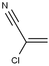 2-Chloroacrylonitrile solution 1000ug/mL in methanol 5x1mL 结构式