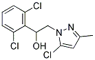 2-(5-CHLORO-3-METHYL-1H-PYRAZOL-1-YL)-1-(2,6-DICHLOROPHENYL)ETHAN-1-OL, TECH 结构式