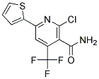 2-Chloro-6-(2-thienyl)-4-(trifluoromethyl)nicotinamide, tech 结构式