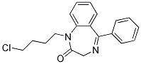 1-(4-CHLOROBUTYL)-5-PHENYL-2,3-DIHYDRO-1H-1,4-BENZODIAZEPIN-2-ONE, TECH 结构式