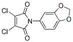 1-(1,3-Benzodioxol-5-yl)-3,4-dichloro-1H-pyrrole-2,5-dione 结构式