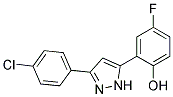 2-[3-(4-CHLOROPHENYL)-1H-PYRAZOL-5-YL]-4-FLUOROPHENOL 结构式