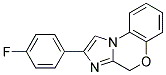 2-(4-FLUOROPHENYL)-4H-5-OXA-3,9B-DIAZACYCLOPENTA-[A]NAPHTHALENE 结构式