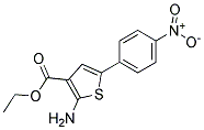 2-AMINO-5-(4-NITRO-PHENYL)-THIOPHENE-3-CARBOXYLICACID ETHYL ESTER 结构式