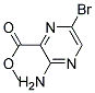 2-AMINO-5-BROMOPYRAZINE-3-CARBOXYLIC ACID, METHYL ESTER 结构式