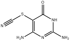 2,4-DIAMINO-6-HYDROXY-5-THIOCYANOPYRIMIDINE 结构式