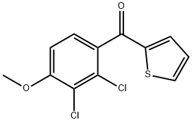 (2,3-DICHLORO-4-METHOXYPHENYL)-2-THIENYLMETHANONE 结构式