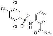 2-{[(2,4,5-TRICHLOROPHENYL)SULPHONYL]AMINO}BENZAMIDE 结构式