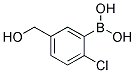 2-CHLORO-5-(HYDROXYMETHYL)BENZENEBORONIC ACID 结构式