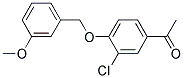 1-(3-CHLORO-4-[(3-METHOXYBENZYL)OXY]PHENYL)-1-ETHANON 结构式