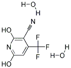 2,6-DIHYDROXY-4-(TRIFLUOROMETHYL)NICONTINONITRILE DIHYDRATE 结构式