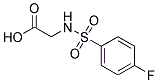 2-{[(4-FLUOROPHENYL)SULPHONYL]AMINO}ACETIC ACID 结构式