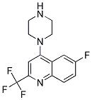 1-[6-FLUORO-2-(TRIFLUOROMETHYL)QUINOL-4-YL]PIPERAZIN 结构式