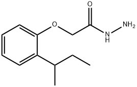 2-[2-(SEC-BUTYL)PHENOXY]ACETOHYDRAZIDE 结构式