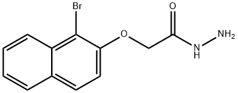 2-[(1-BROMO-2-NAPHTHYL)OXY]ACETOHYDRAZIDE 结构式