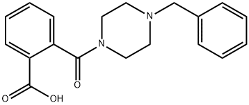 2-[(4-BENZYL-1-PIPERAZINYL)CARBONYL]BENZOIC ACID 结构式