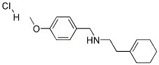 2-(1-CYCLOHEXEN-1-YL)-N-(4-METHOXYBENZYL)-1-ETHANAMINE HYDROCHLORIDE 结构式