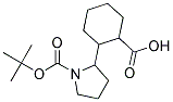 2-(1-(TERT-BUTOXYCARBONYL)PYRROLIDIN-2-YL)CYCLOHEXANECARBOXYLIC ACID 结构式