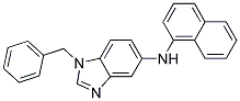 (1-BENZYL-1H-BENZOIMIDAZOL-5-YL)-NAPHTHALEN-1-YL-AMINE 结构式