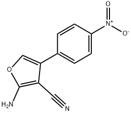 2-氨基-4-(4-硝基苯基)呋喃-3-腈 结构式