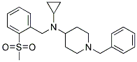 1-BENZYL-N-CYCLOPROPYL-N-[2-(METHYLSULFONYL)BENZYL]PIPERIDIN-4-AMINE 结构式