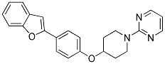2-(4-[4-(1-Benzofuran-2-yl)phenoxy]piperidin-1-yl)pyrimidine 结构式