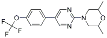 2,6-DIMETHYL-4-(5-[4-(TRIFLUOROMETHOXY)PHENYL]PYRIMIDIN-2-YL)MORPHOLINE 结构式