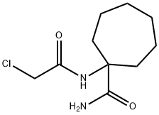 1-(2-CHLORO-ACETYLAMINO)-CYCLOHEPTANECARBOXYLIC ACID AMIDE 结构式
