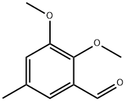 2,3-二甲氧基-5-甲基苯甲醛 结构式